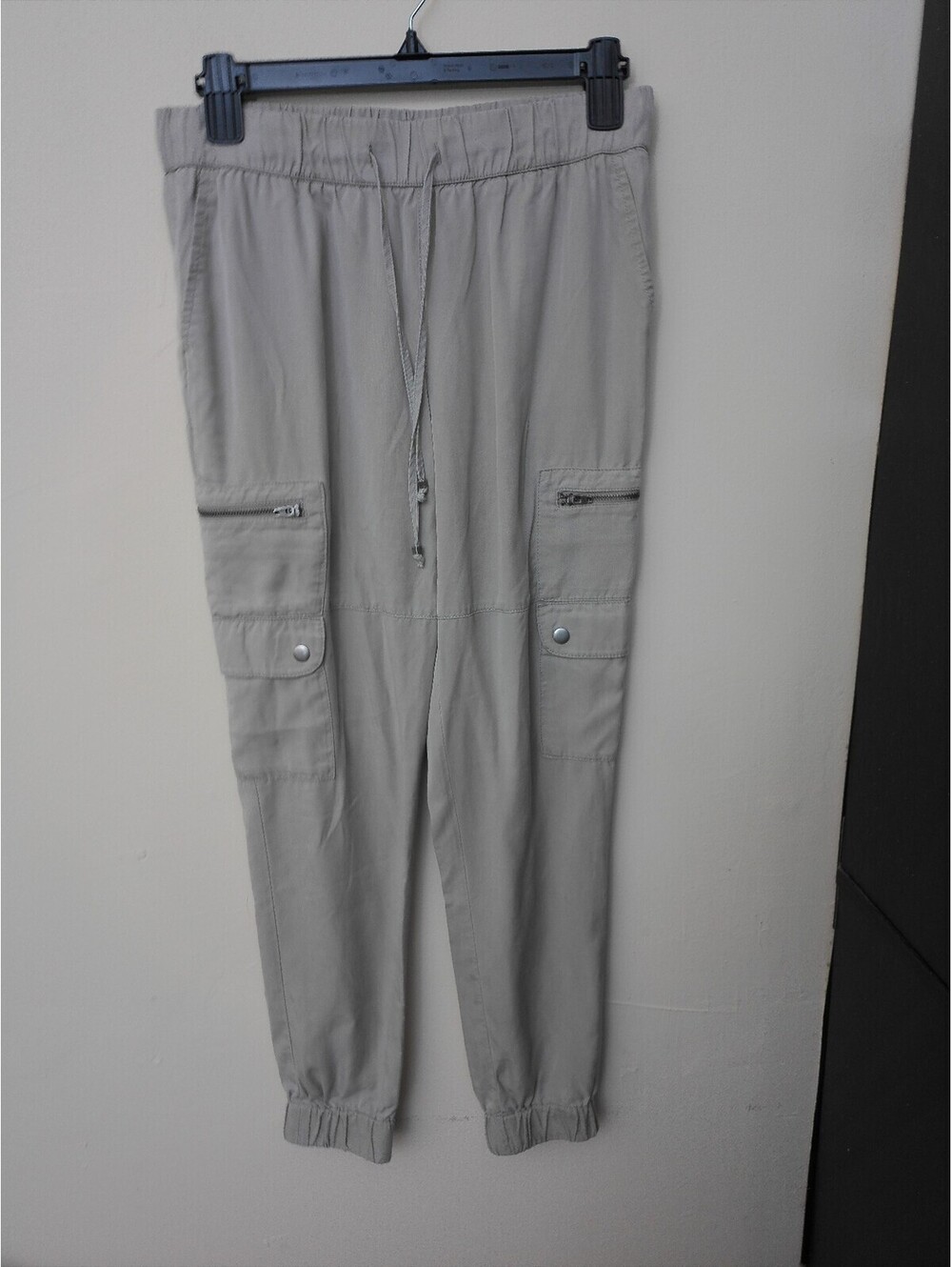 Banana Republic Womens Cargo Jogger Pants Size XS Tan Y2K Elastic Waist